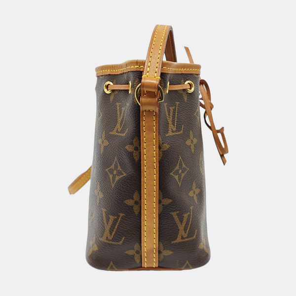 NÉONOÉ Nano Monogram Coated Canvas Brown