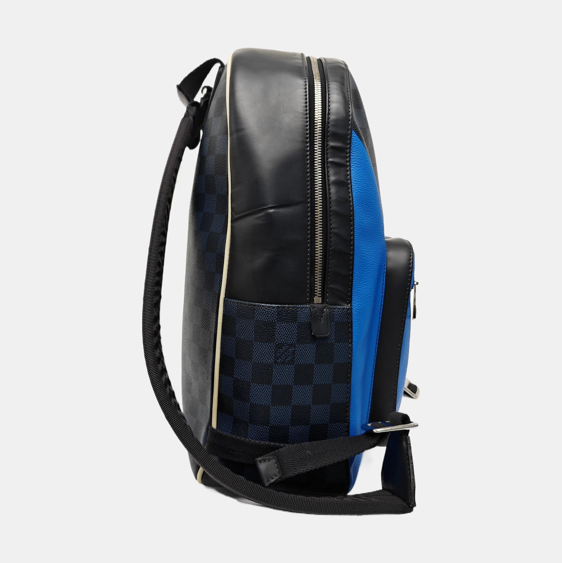 JOSH Damier Graphite Coated Canvas Black