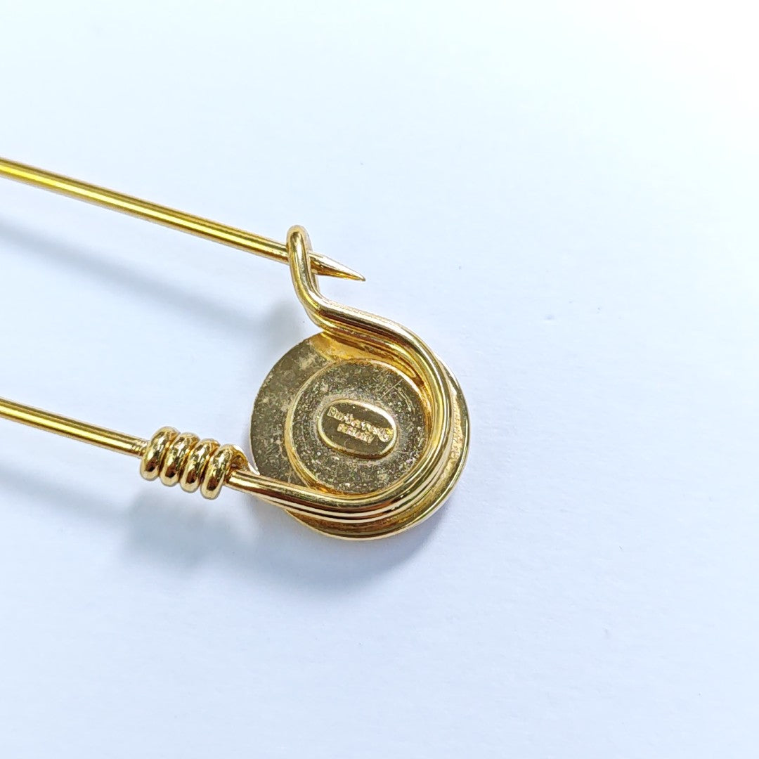 Metal Gold Brooch