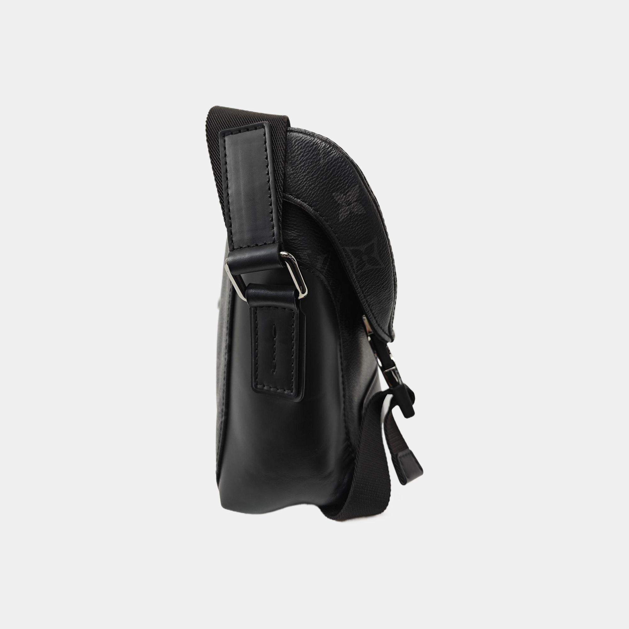 VOYAGER PM Monogram Coated Canvas Black