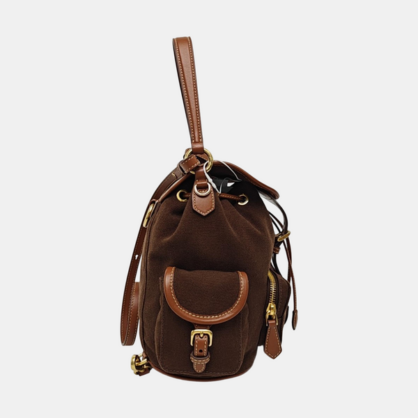 Fabric Backpack Brown