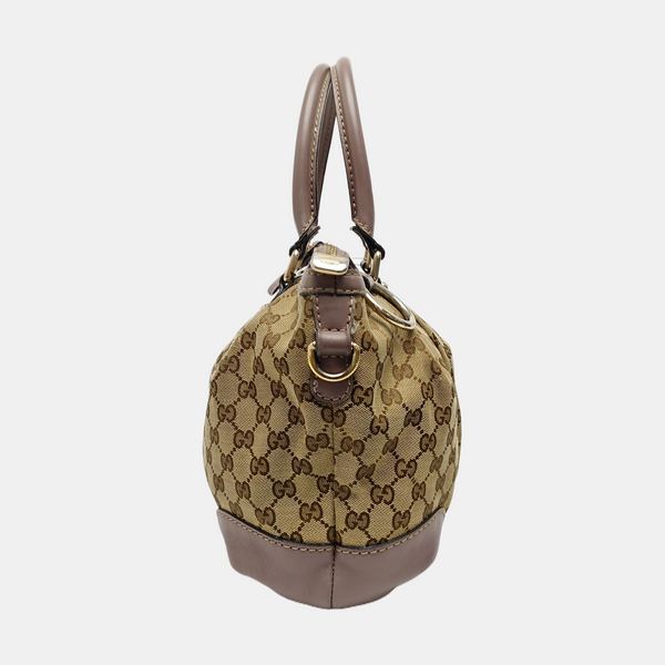 Sukey Monogram Canvas Beige
