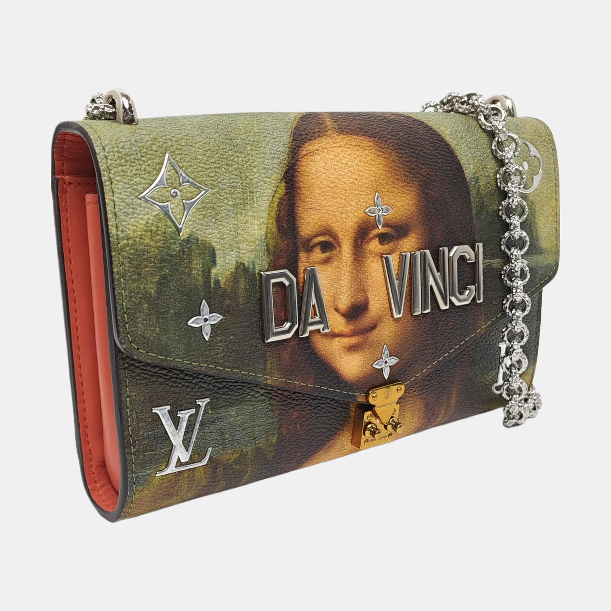 Coated Canvas Shoulder Bag Multicolor