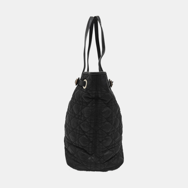 Panarea Cannage Coated Canvas Black
