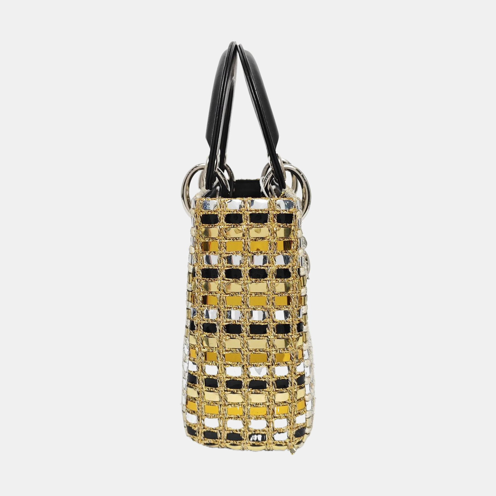Authenticated pre-owned  Lady Dior Mini Fabric Multicolor - Tote Bag at Looply