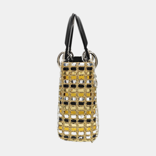 Authenticated pre-owned  Lady Dior Mini Fabric Multicolor - Tote Bag at Looply