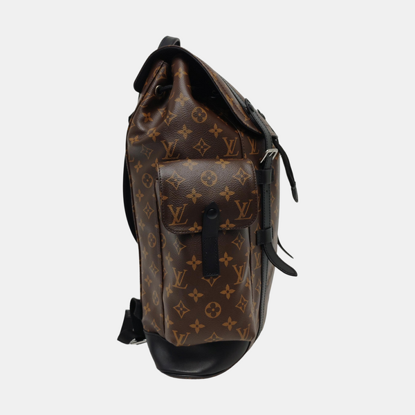 CHRISTOPHER PM Monogram Coated Canvas Brown