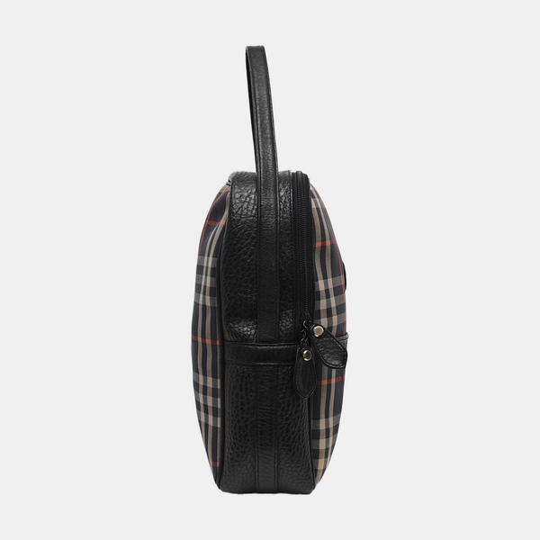 Fabric Top Handle Bag Black