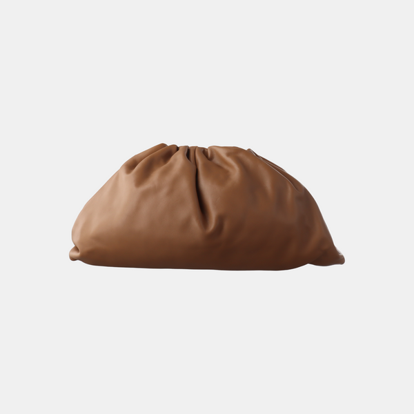 Authenticated pre-owned  The Pouch Calfskin Brown - Clutch at Looply