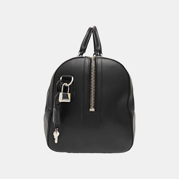 Monogram Coated Canvas Top Handle Bag Black