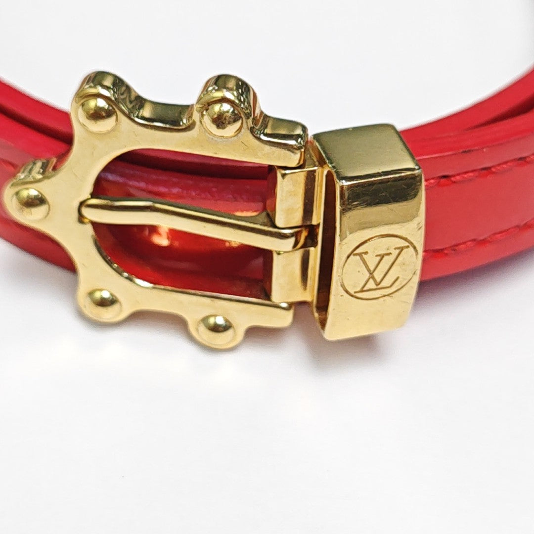 Leather Red Bracelet