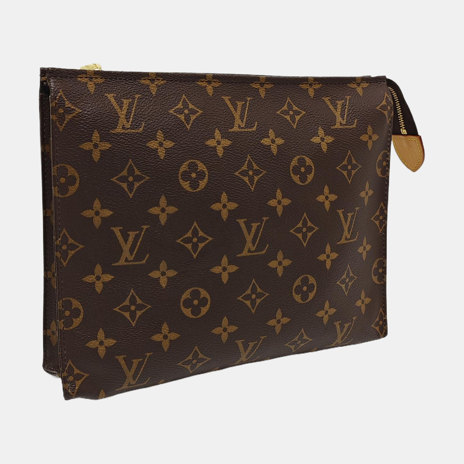 TOILET POCKET 26 Monogram Coated Canvas Brown