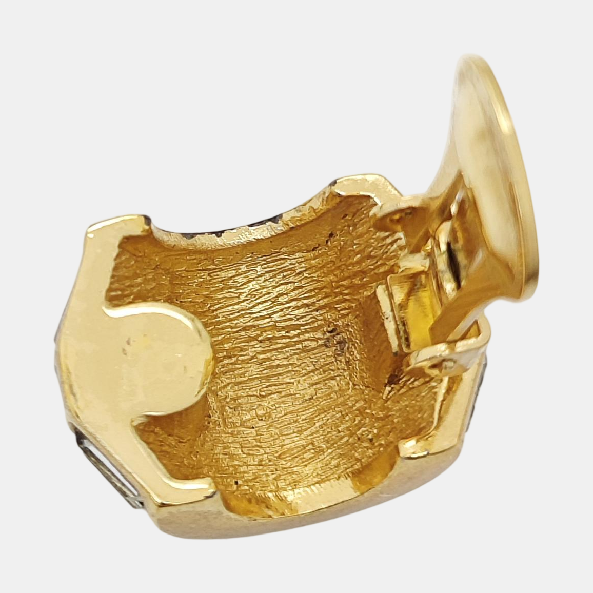 Metal Gold Clip On Earrings