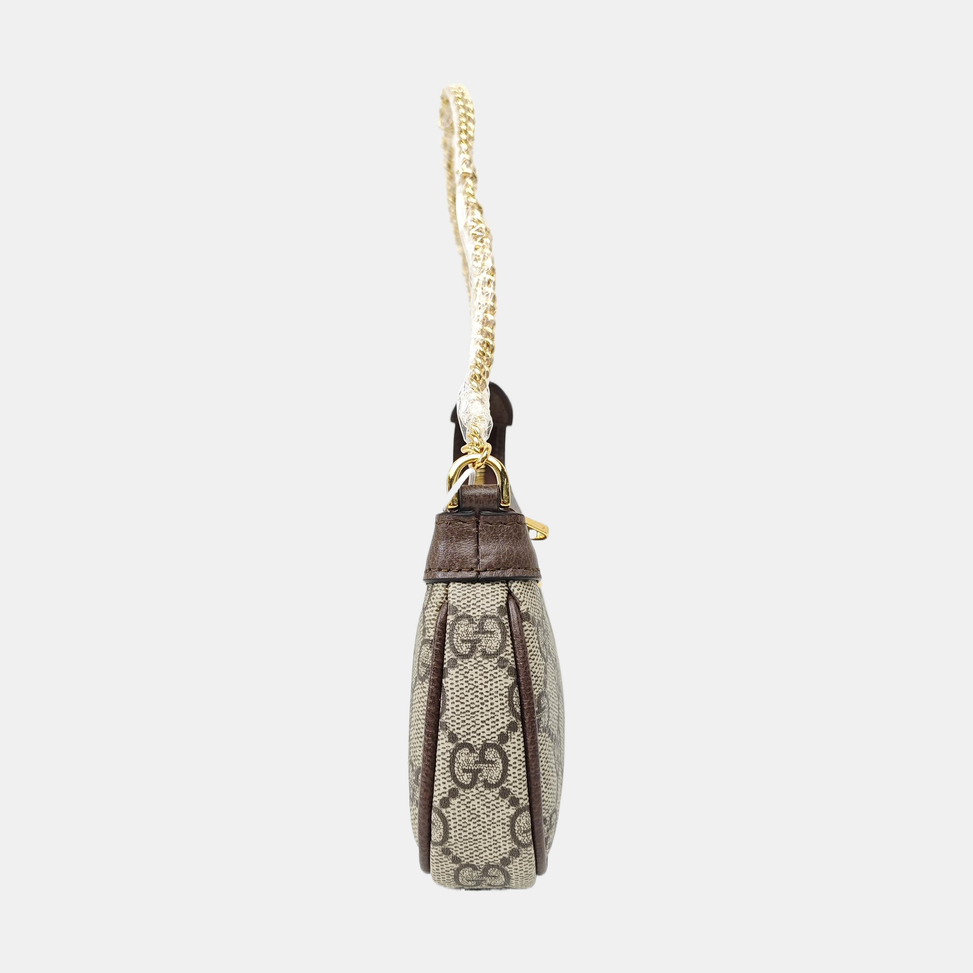Ophidia Mini Monogram Coated Canvas Beige