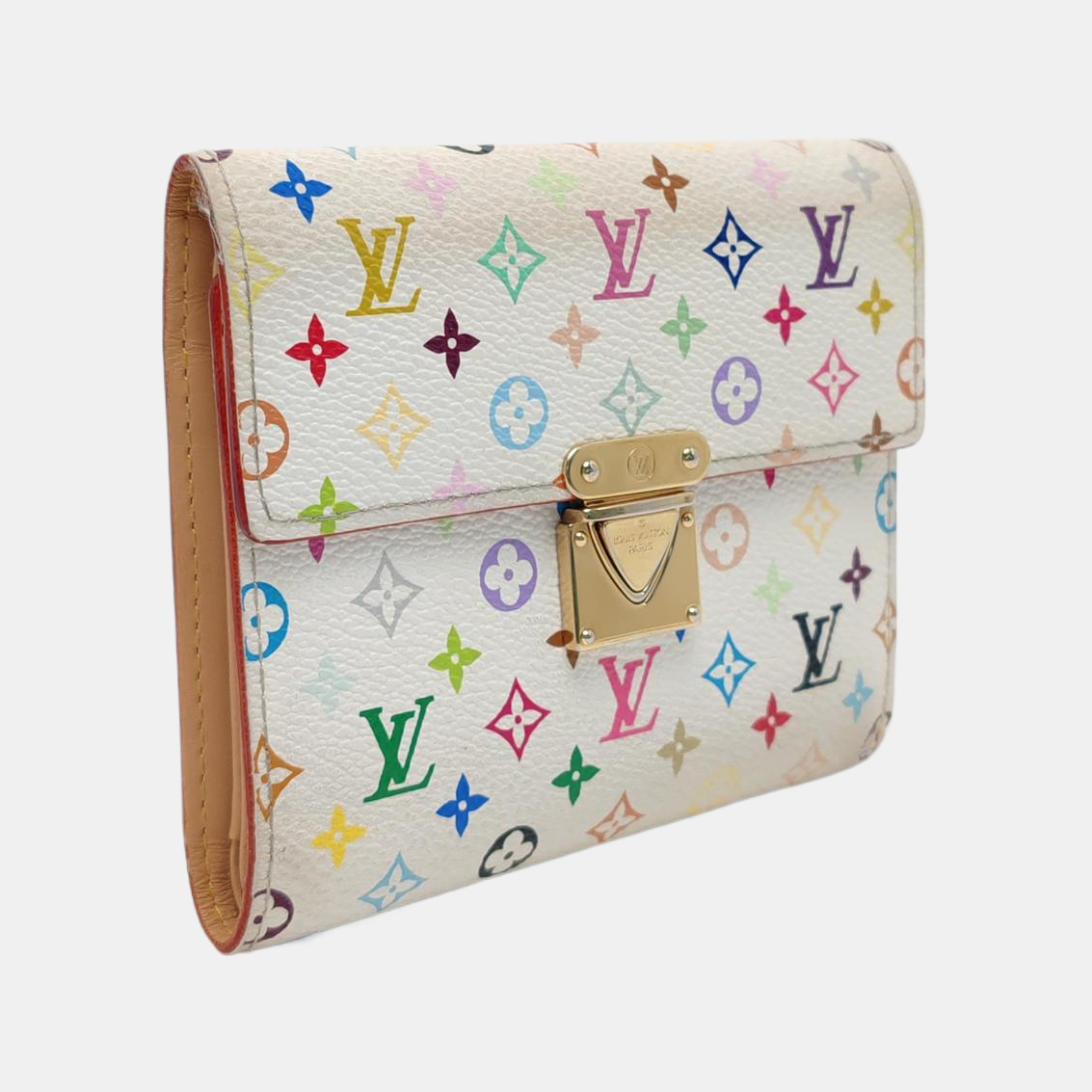 LV × TM KOALA Monogram Coated Canvas White Wallet