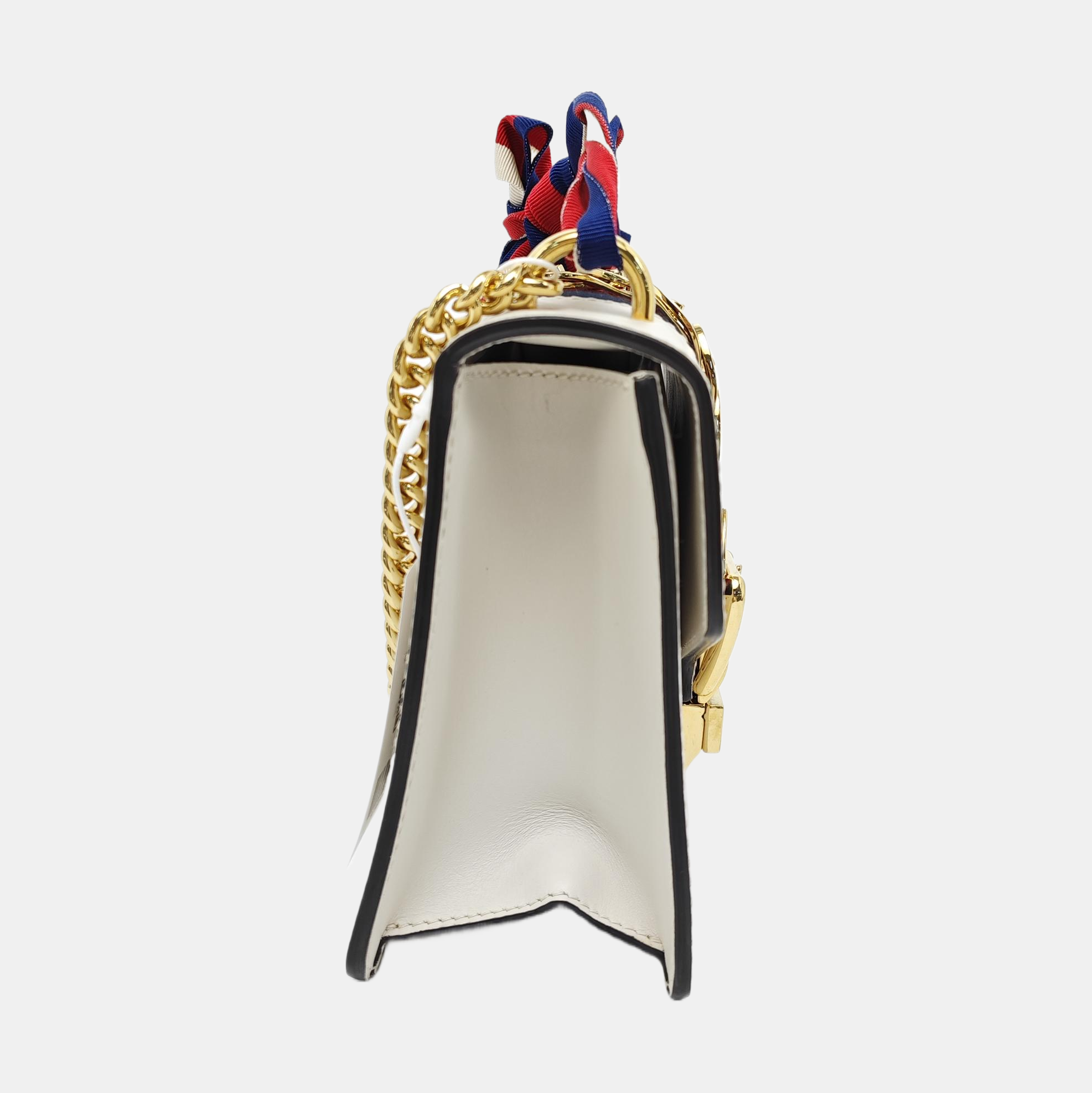 Authenticated pre-owned  Sylvie Mini Calfskin White - Shoulder Bag at Looply