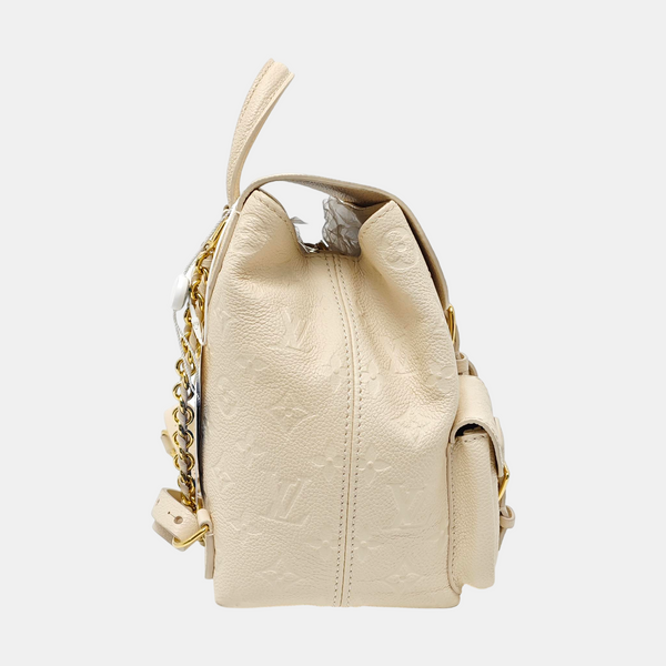 BACKUP Monogram Calfskin White