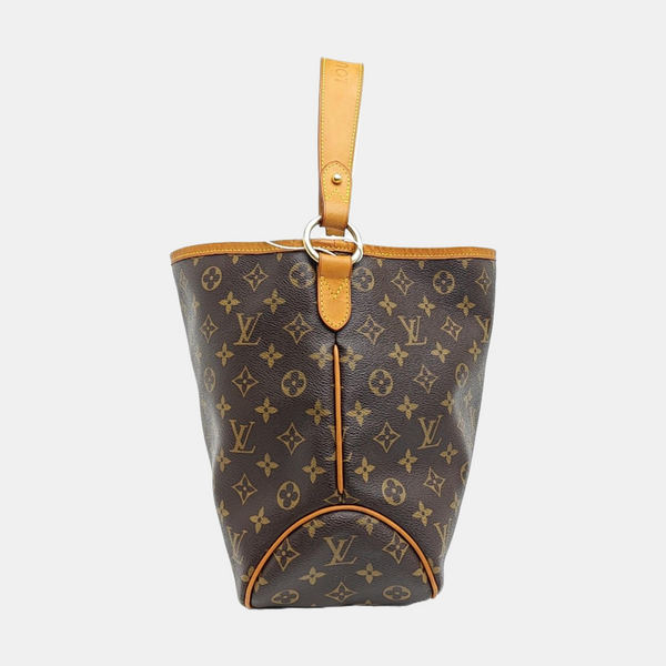 Monogram Coated Canvas Top Handle Bag Brown