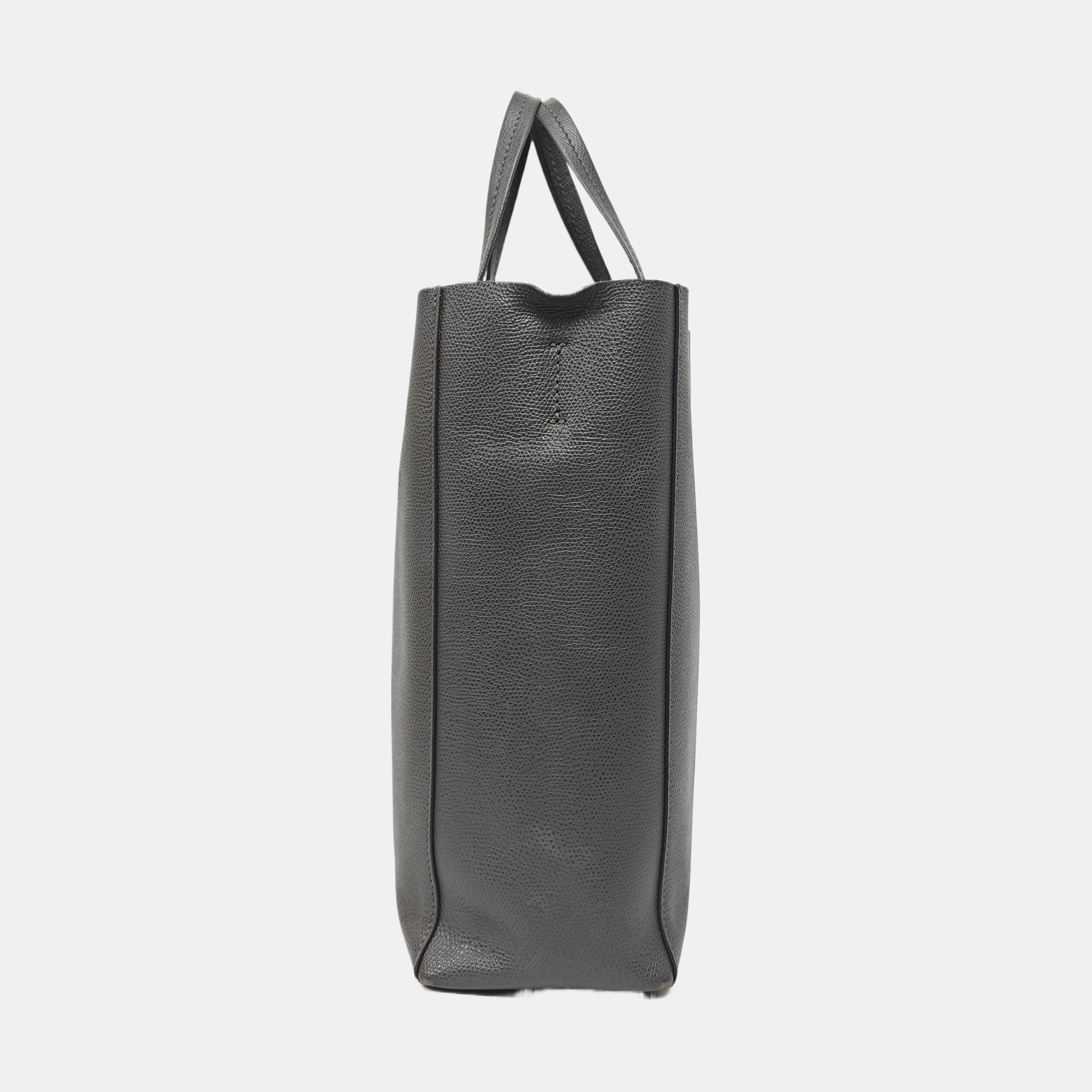 VERTICAL CABAS Mini Calfskin Gray