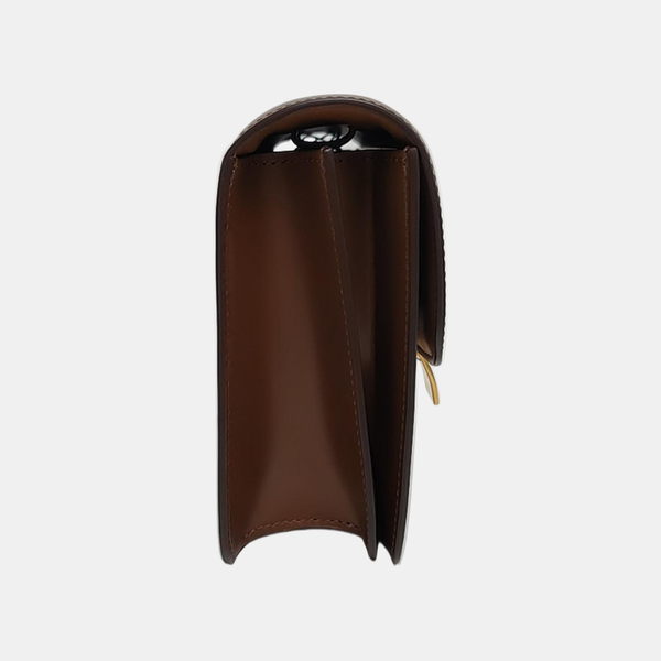 CLASSIC BOX Small Calfskin Brown