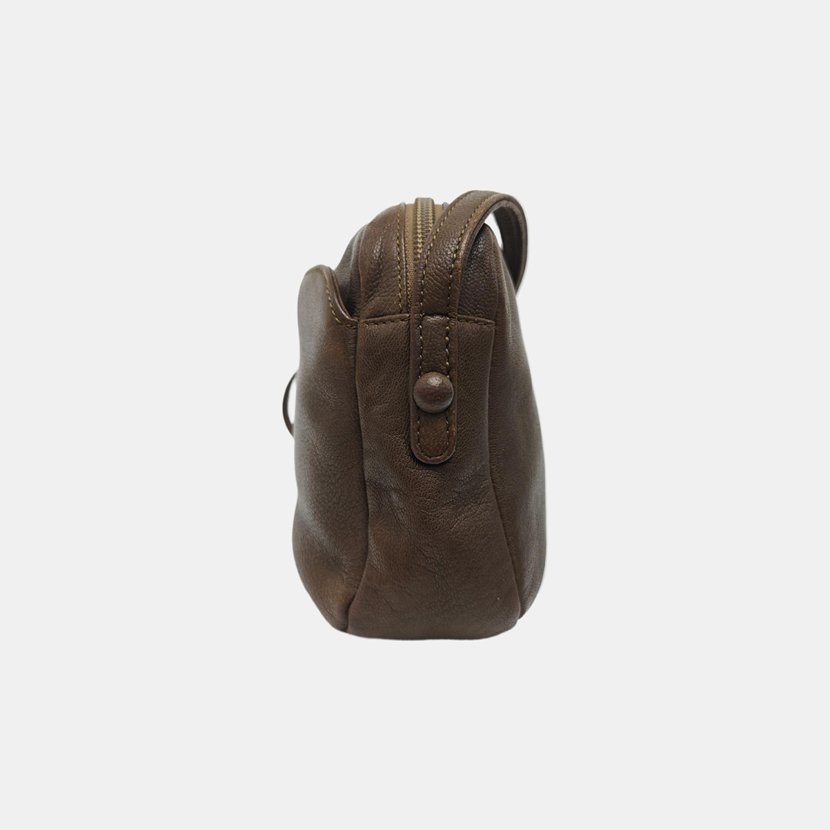 Calfskin Shoulder Bag Brown