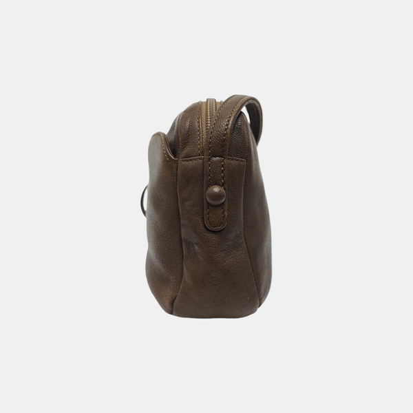 Calfskin Shoulder Bag Brown