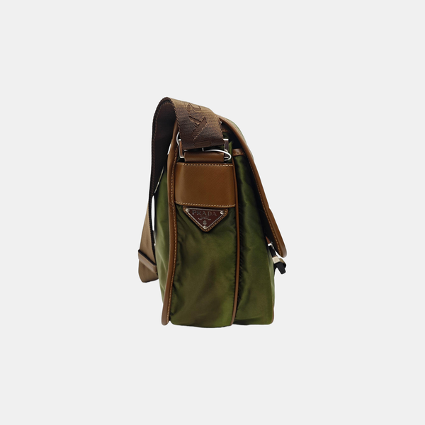 Vela Messenger Bag Nylon Green
