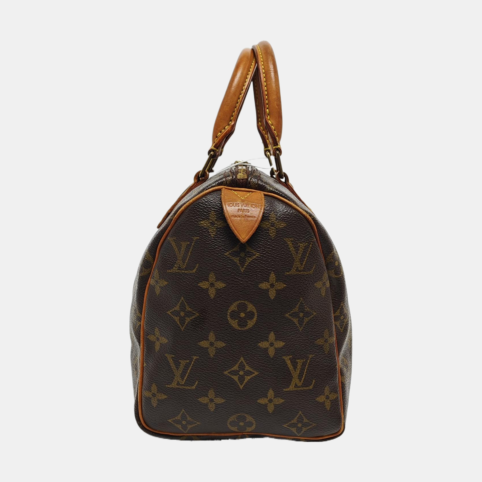 SPEEDY 25 Monogram Coated Canvas Brown
