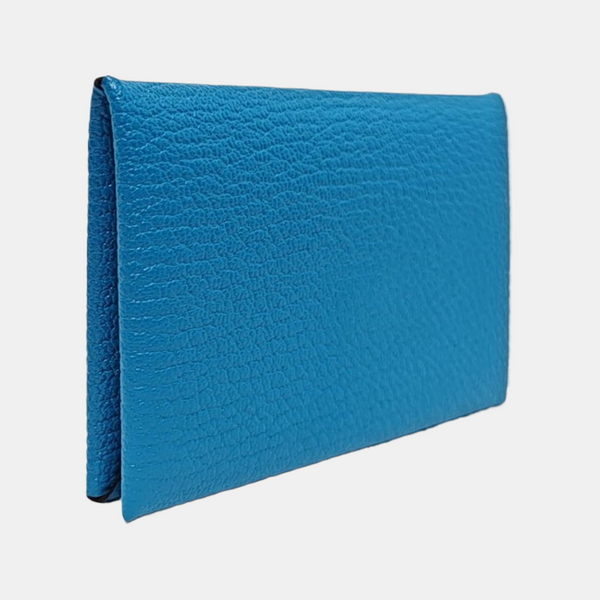 Calvi Chèvre Mysore Blue Card Holder