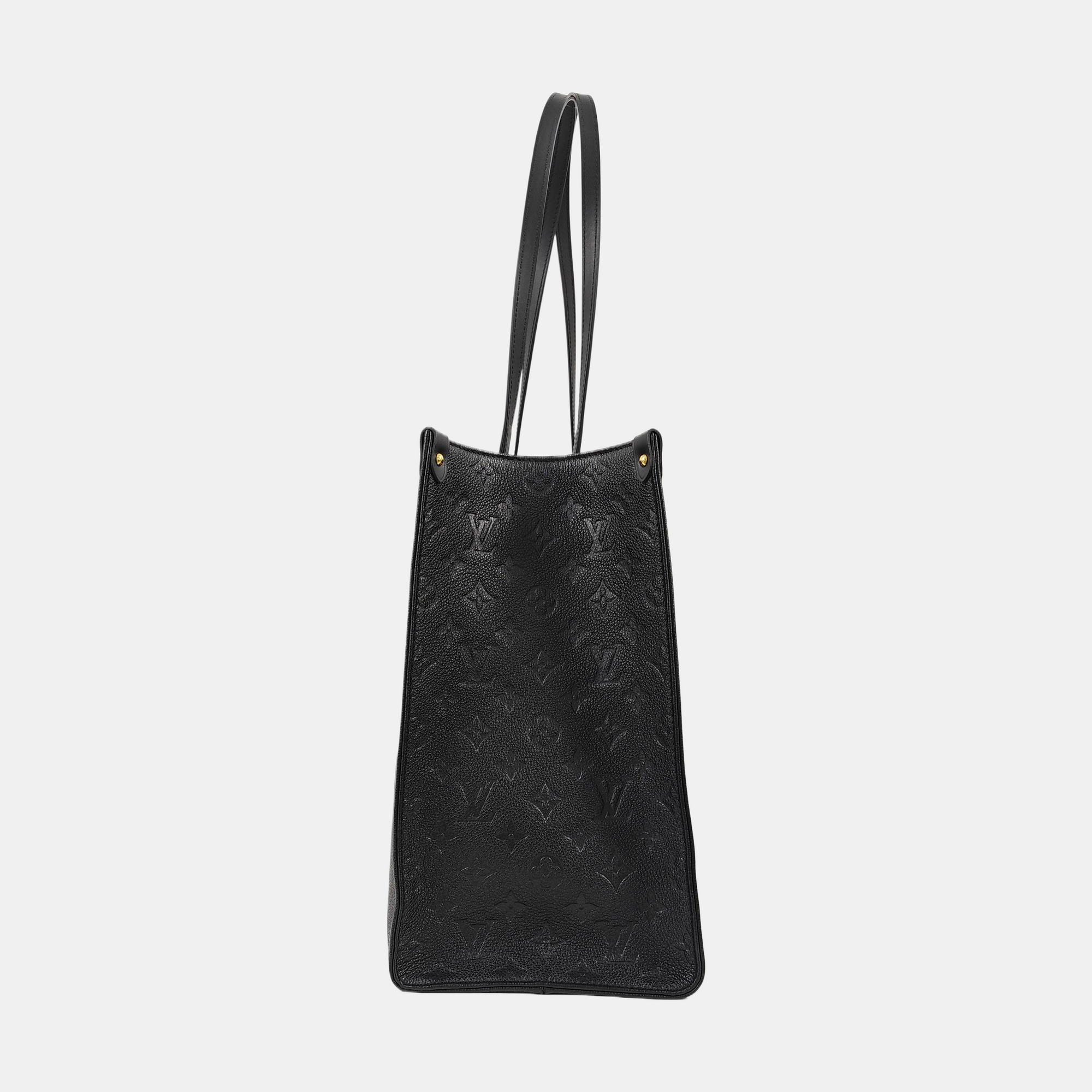 Authenticated pre-owned  ONTHEGO GM Monogram Calfskin Black - Tote Bag at Looply