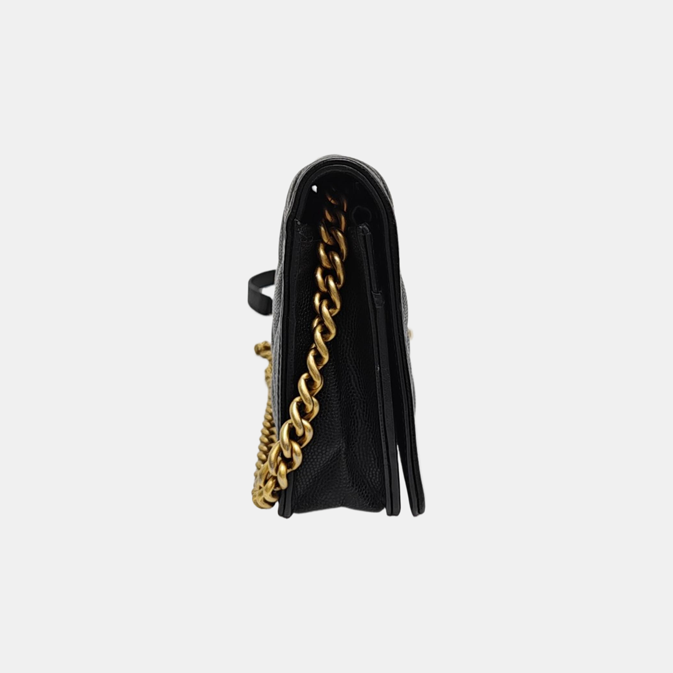 BOY CHANEL Mini Quilted Grained Calfskin Black