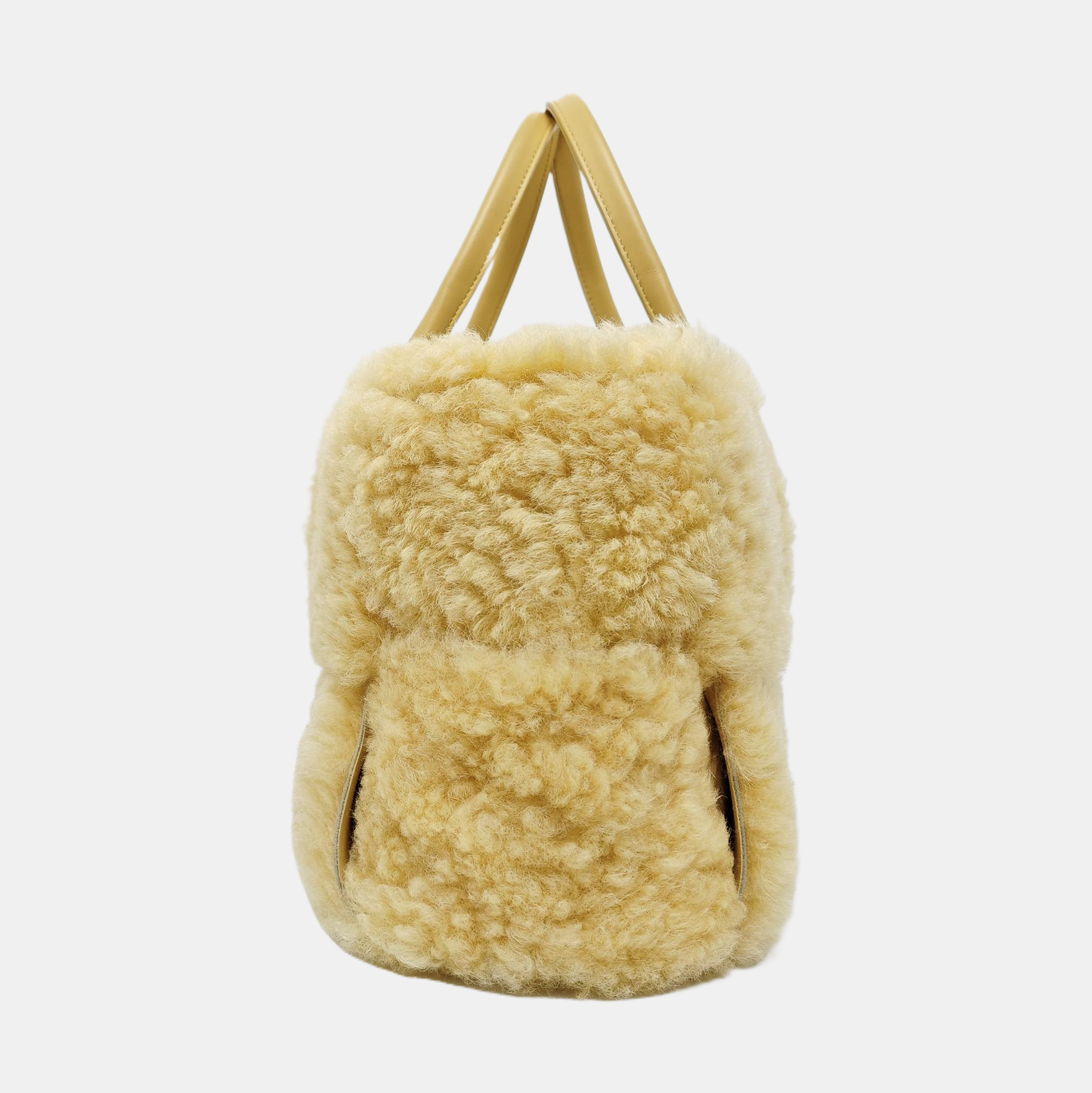 Authenticated pre-owned  Arco Sheepskin Yellow - Tote Bag at Looply