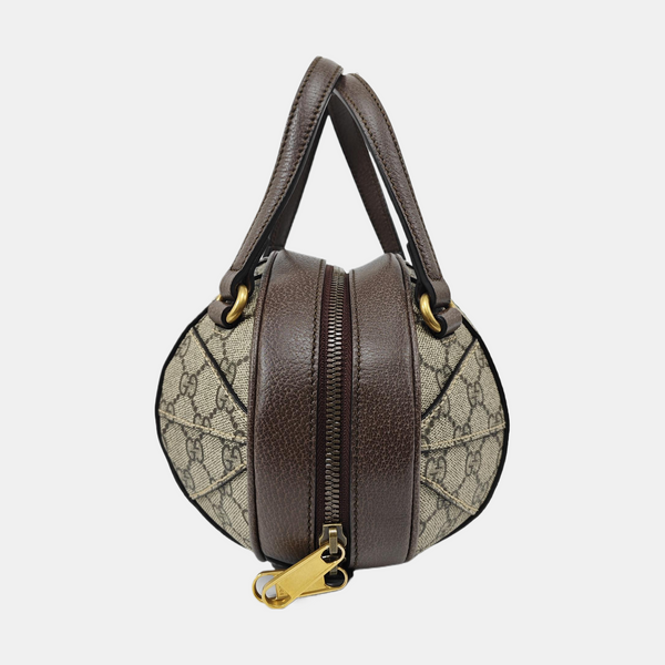 Ophidia Mini Monogram Coated Canvas Beige