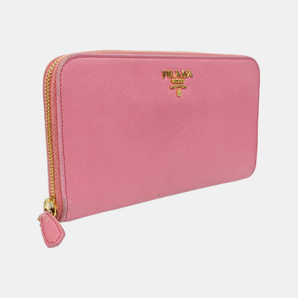 Saffiano Calfskin Wallet Pink