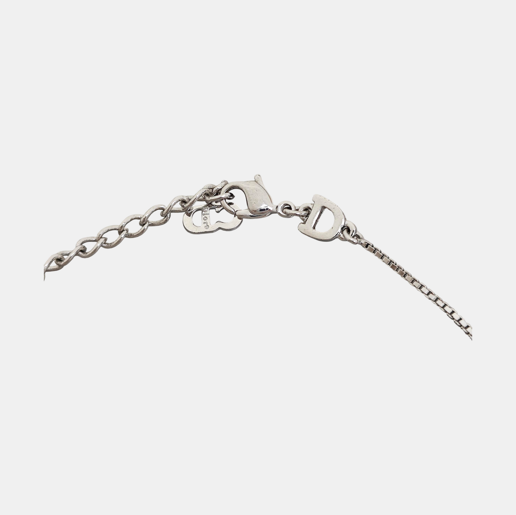 Dog Tag Metal Silver Necklace