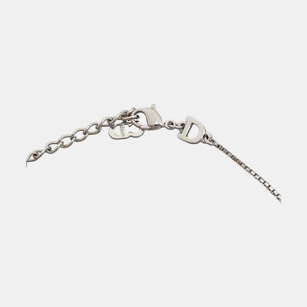 Dog Tag Metal Silver Necklace