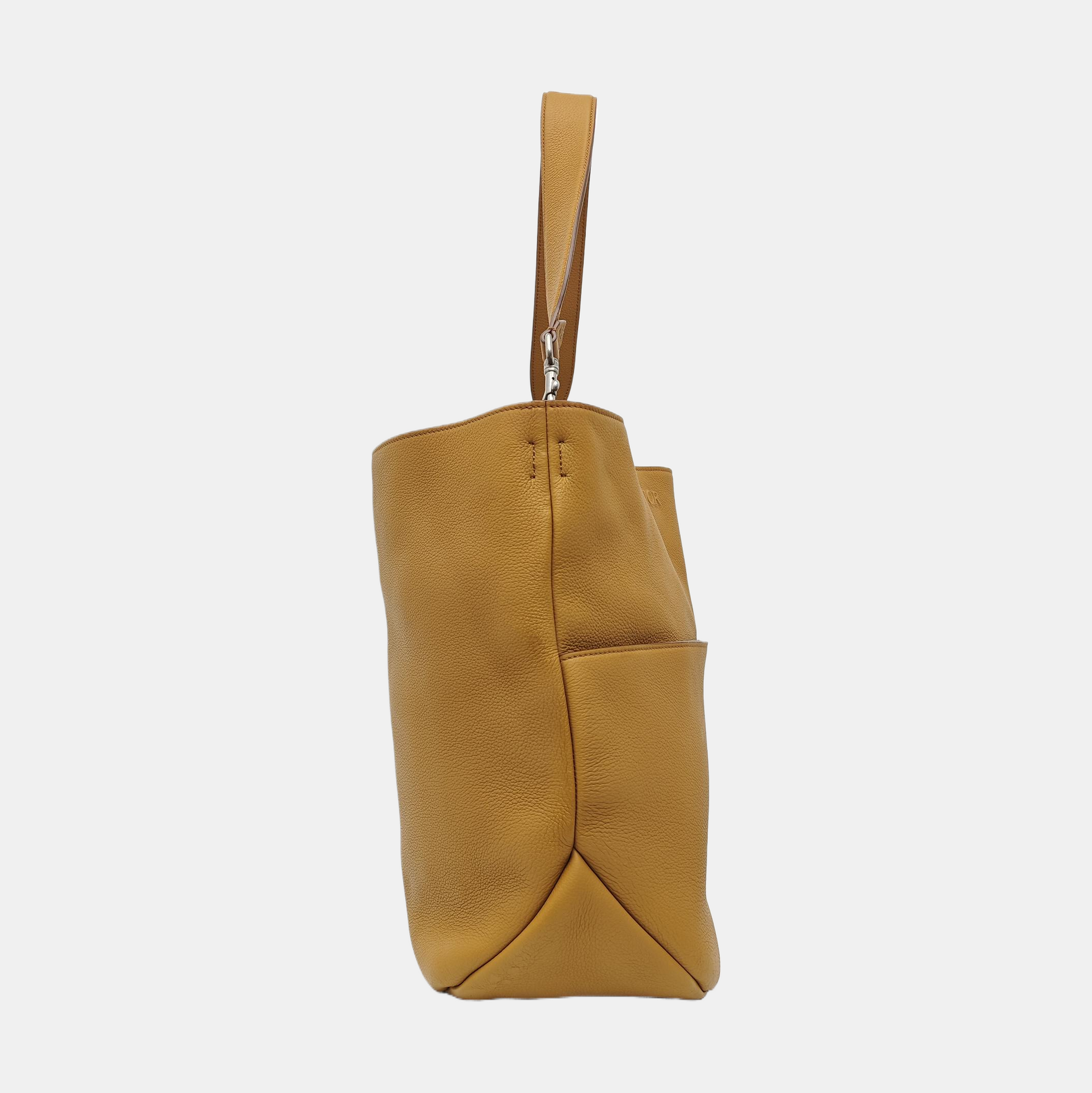Calfskin Shoulder Bag Brown