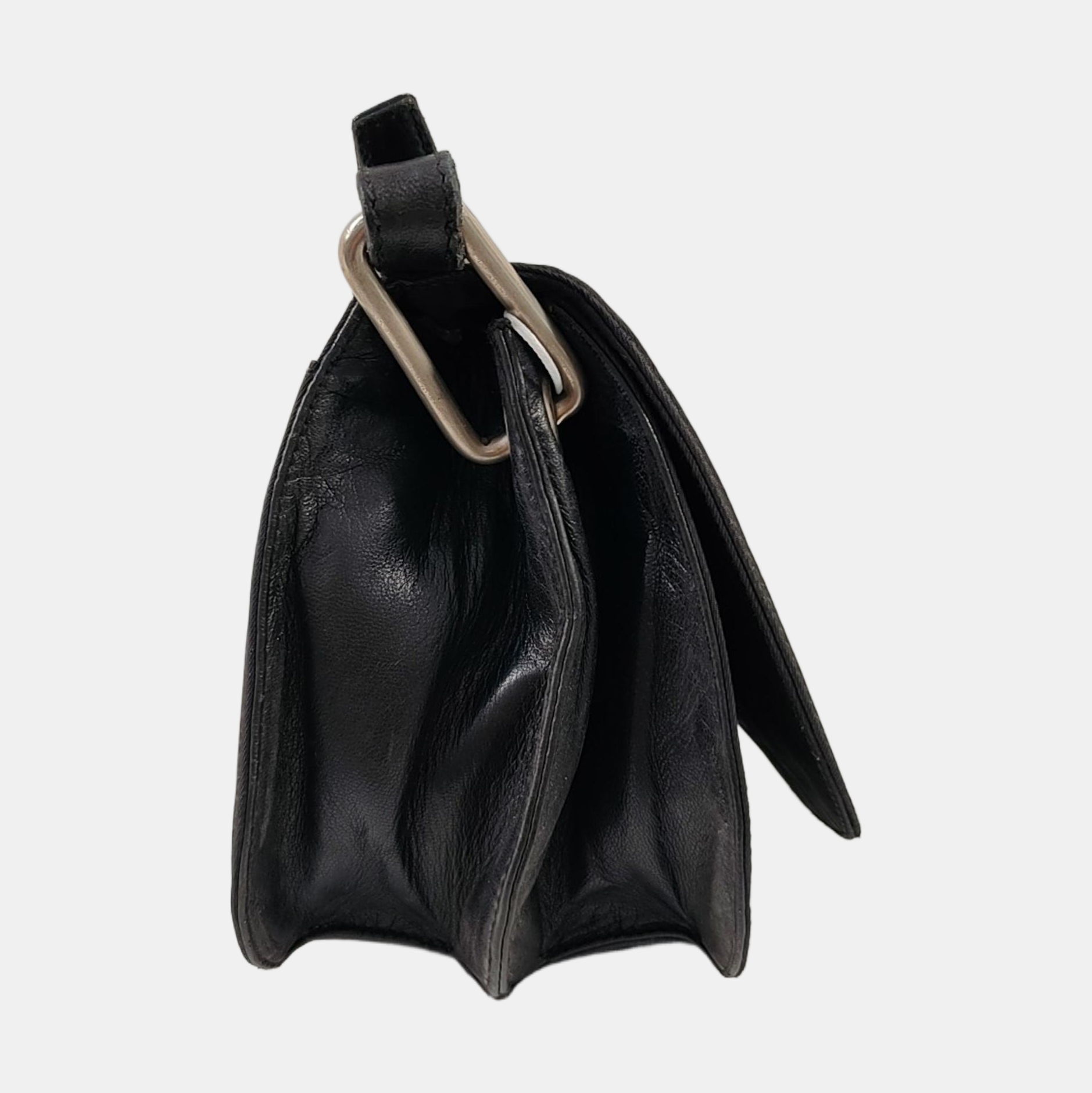 Nylon Shoulder Bag Black