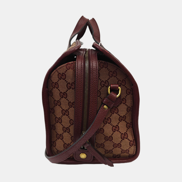 Monogram Canvas Shoulder Bag Red