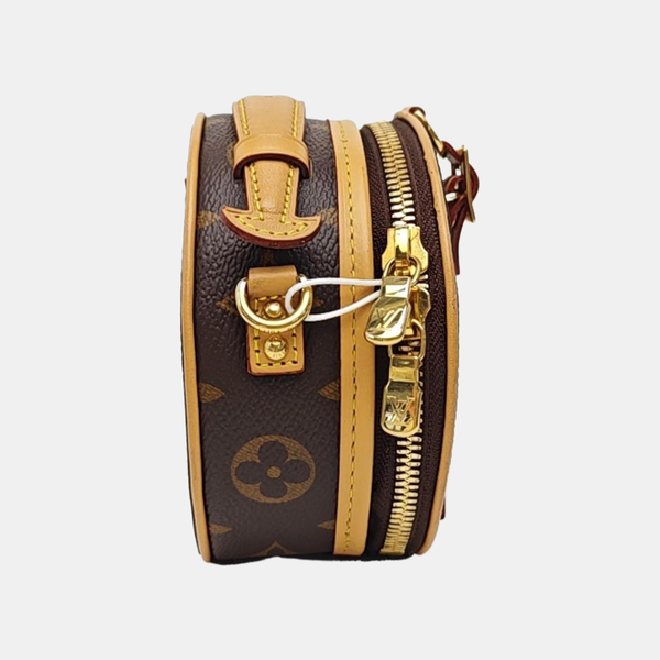 BOITE CHAPEAU Mini Monogram Coated Canvas Brown