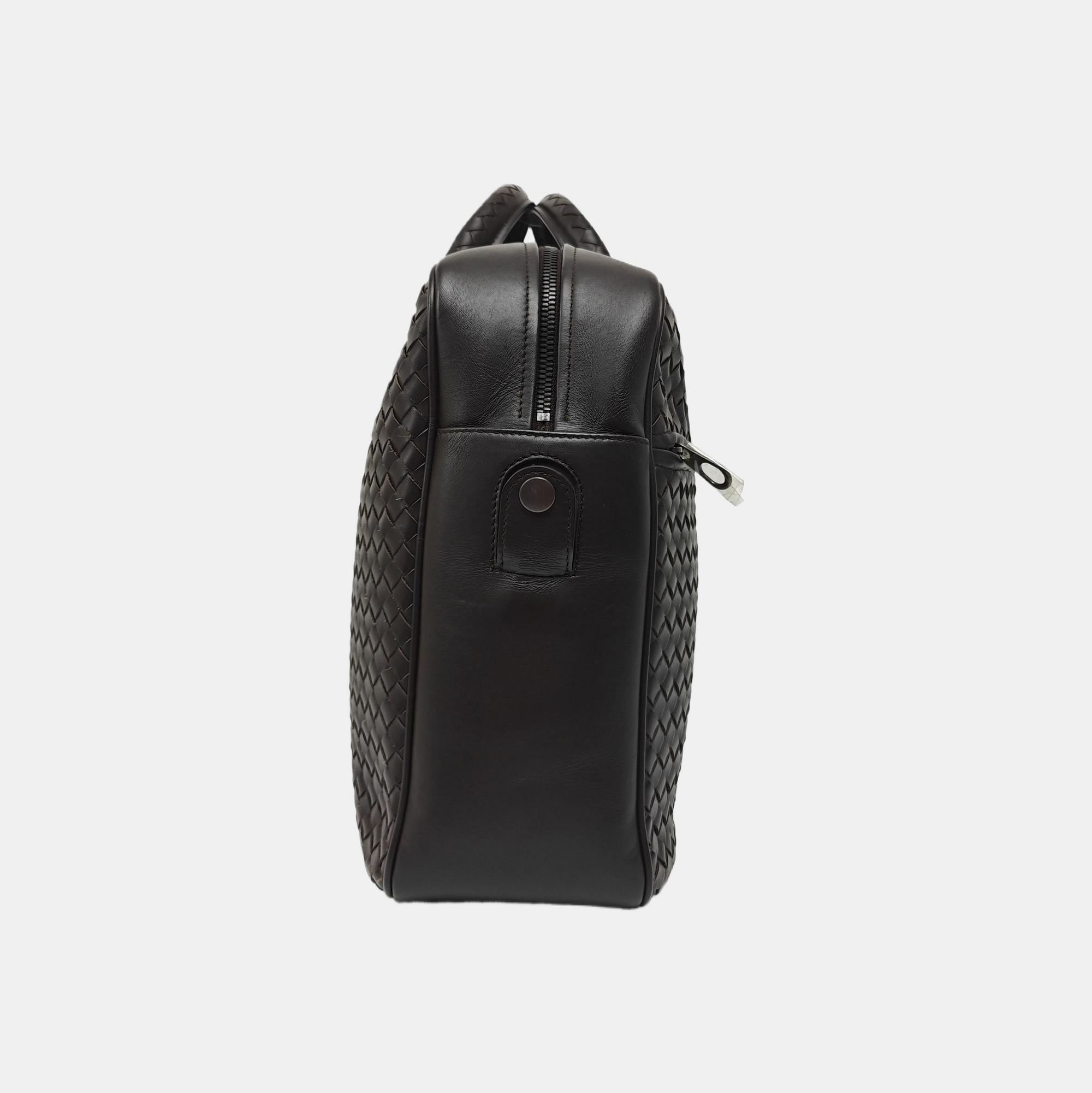 Calfskin Shoulder Bag Brown