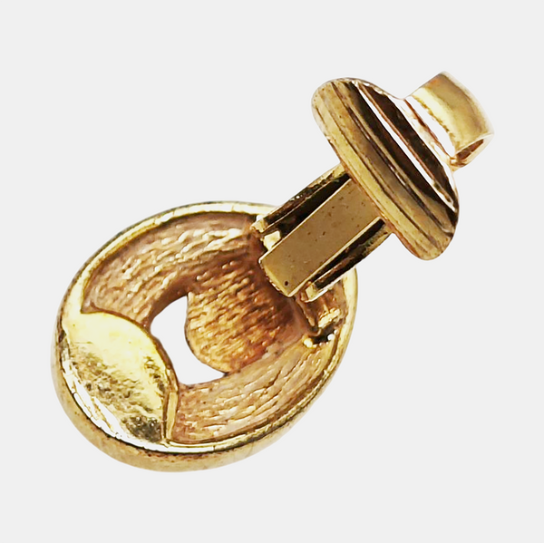 Metal Gold Clip On Earrings