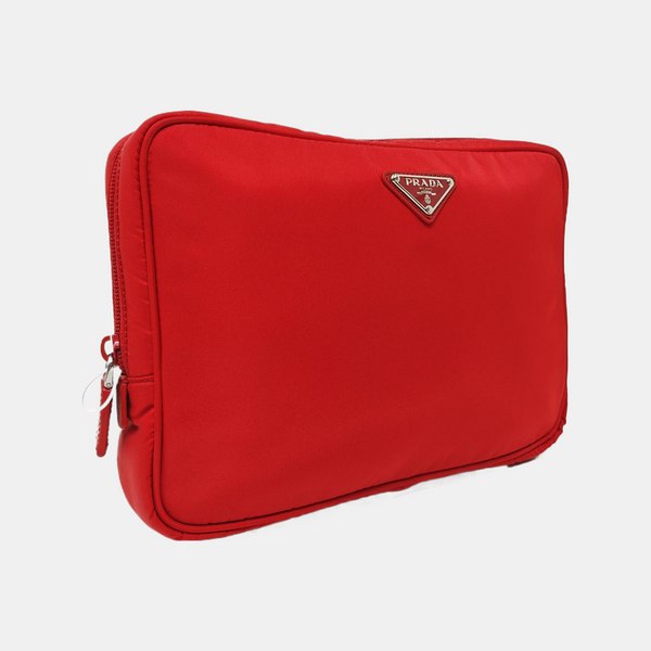 Nylon Clutch Red