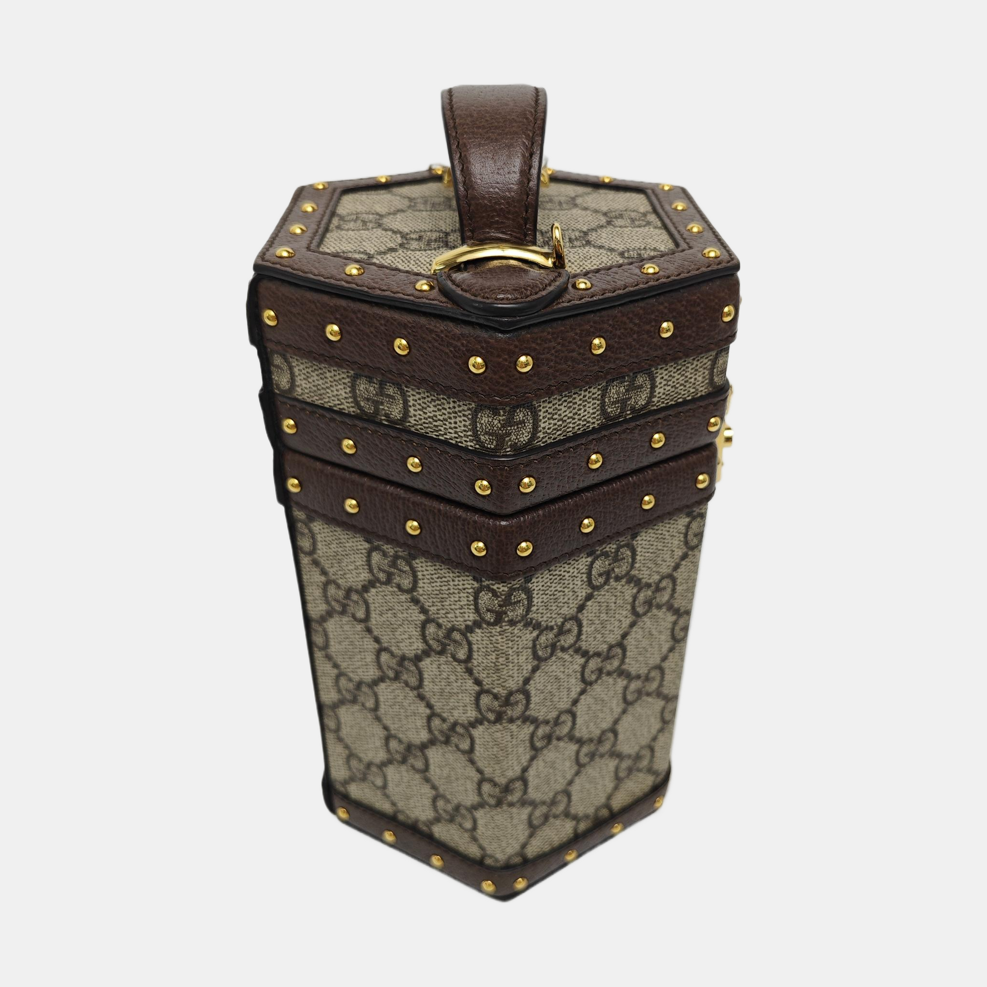 Monogram Coated Canvas Shoulder Bag Beige