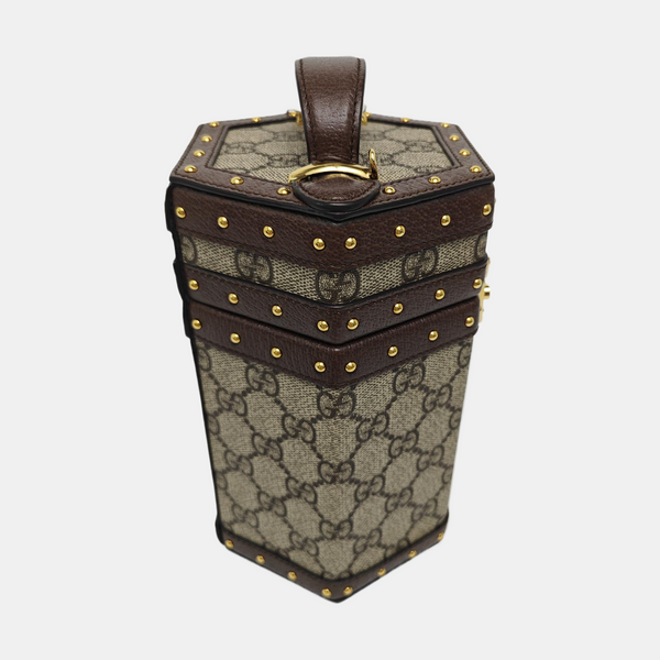 Monogram Coated Canvas Shoulder Bag Beige