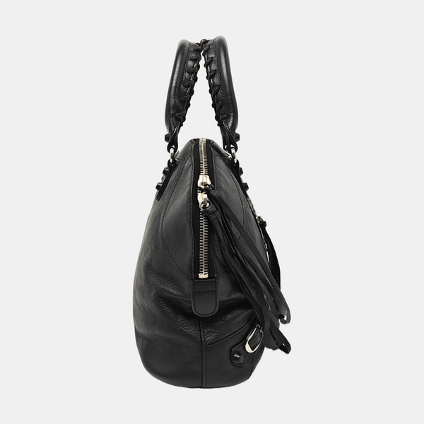 Calfskin Shoulder Bag Black