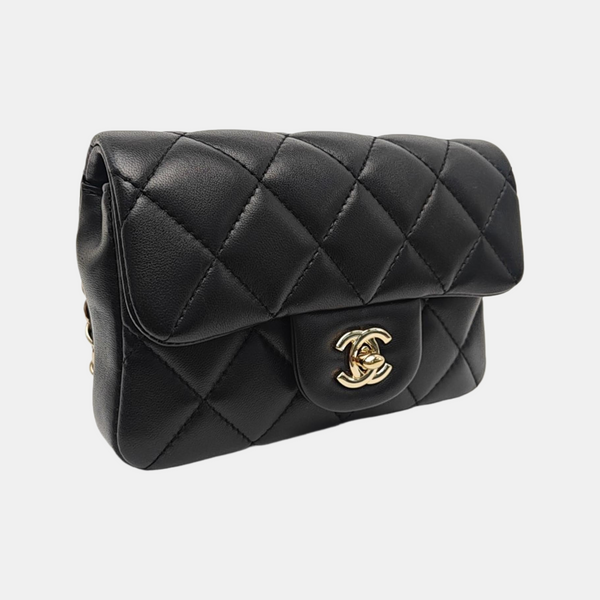 CLASSIC FLAP Mini Quilted Lambskin Black