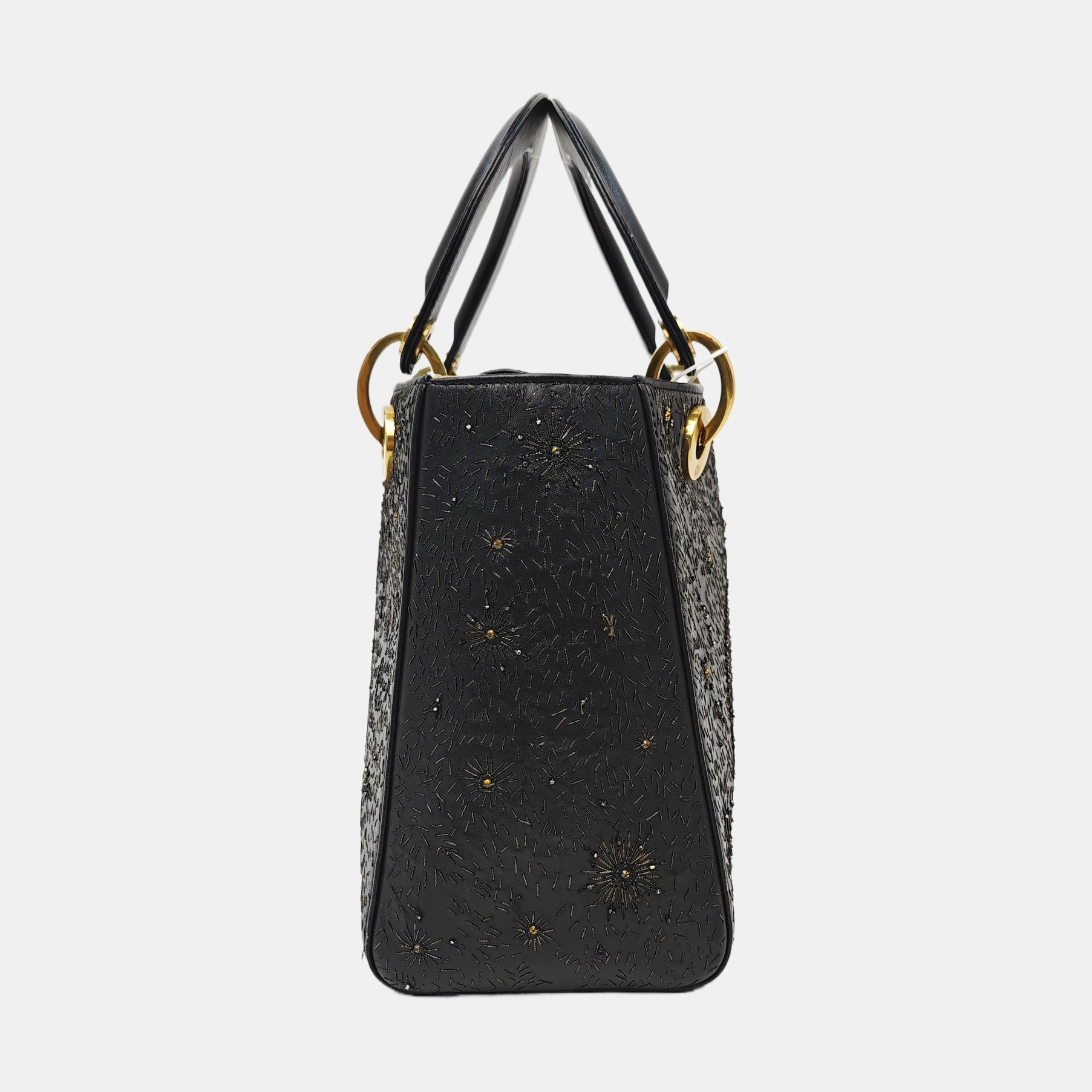 Lady Dior Medium Lambskin Black