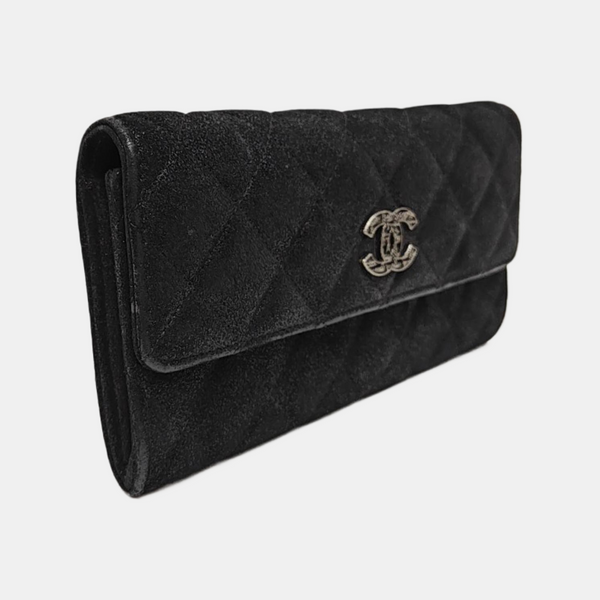 Quilted Lambskin Wallet Black