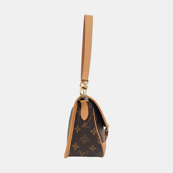 DIANE Monogram Coated Canvas Brown